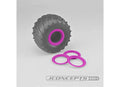 J Concepts 26514 Tribute Pink Wheel Mock Beadlock Rings Glue-on-Set (4)