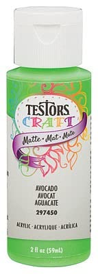 Testors 297450  Acrylic Craft Paint - Avocado 2 oz