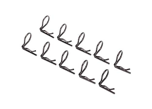 Traxxas 3935A Angle Body Clips/Pins(10) 90 Degree, Black: 1/10 Slash & Revo
