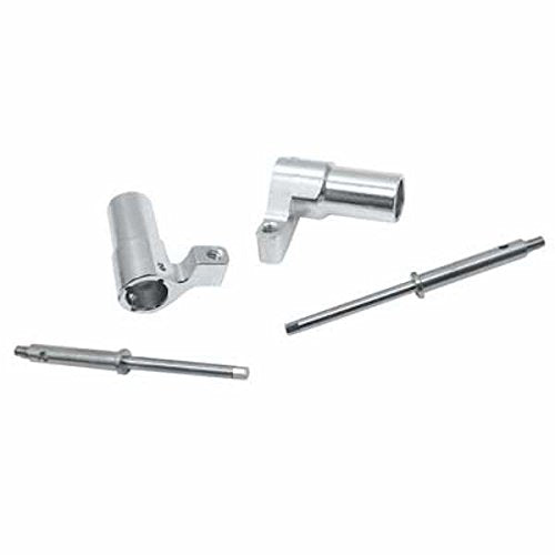 Hot Racing MCC2208 Blue/Silver Alum Rear Axle Lock-Out: Losi 1/24 Micro Crawler