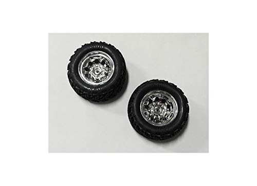 DHK Hobby 8136-004 Tire Complete (Chrome Wheels) (2) - Crosse Brushless