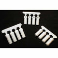 RPM 73381 Heavy Duty White Dyeable 4-40 Rod Ends/Ball Cups Losi