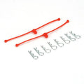 Du-Bro 2252 Body Klips / Clips (8) with Leash Retainers (2): Orange