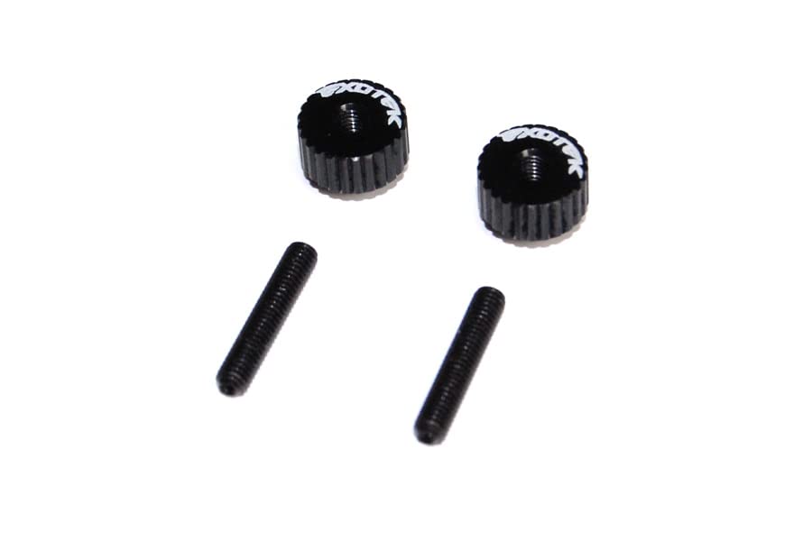 Exotek Racing 1191BLK Twist Nuts For M3 Thread, Black