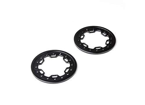 Gmade 70544 1.9 Aluminum Ring Beadlock Ring CL (Black) (2): GOM