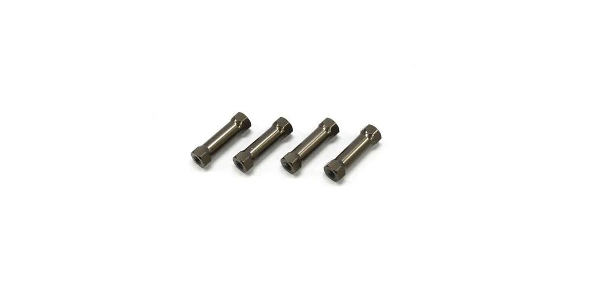 Kyosho IFW401C SP Aluminum Radio Post (Gunmetal/4pcs/MP9)