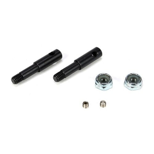 Losi LOSB3573 Front Axles (2) & Axle Nuts (2): XXX-SCT & XXX-SCB
