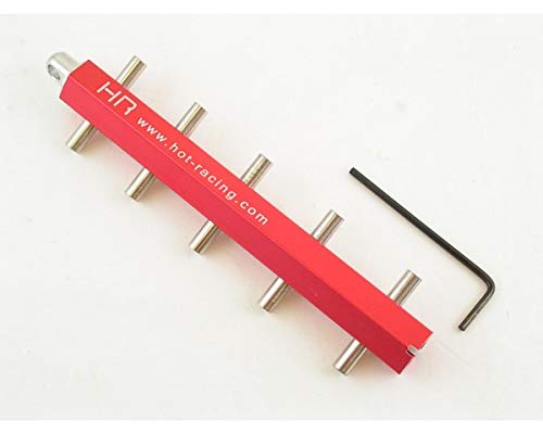 Hot Racing PGC805L02 Red Aluminum 5mm Pinon Gear Caddy