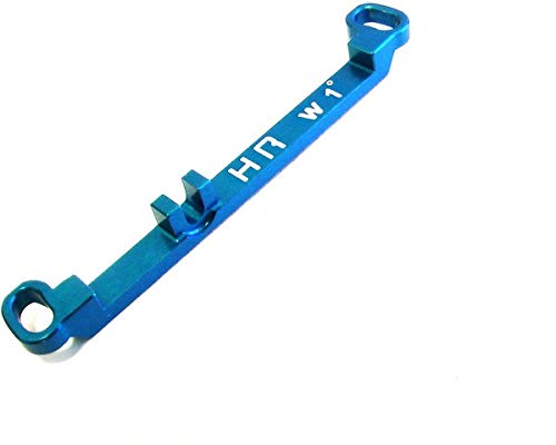 Hot Racing KMT49LP1 Aluminum Steering Link Long +1 Deg, Light Blue: Kyosho MR-03