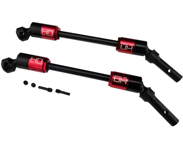 Hot Racing NRO288E02 CV Steel Slider Drive Shafts Red/Black (2): Arrma Nero