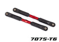 Traxxas 9549R Toe links (Tubes Red-Anodized, 7075-T6 Aluminum): Sledge