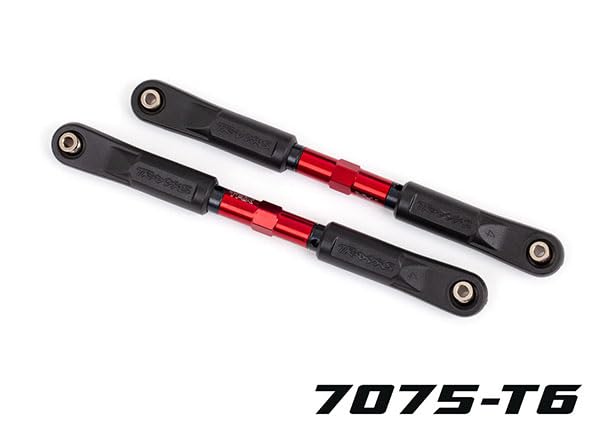 Traxxas 9549R Toe links (Tubes Red-Anodized, 7075-T6 Aluminum): Sledge