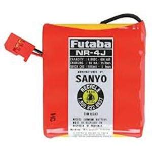 Futaba FNR-4J 4-Cell NR-4J 600mAh Flat Receiver Pack Battery