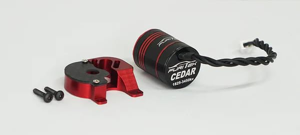 Furitek 2307 Cedar Inrunner Brushless Motor with 11T Steel Pinion and CNC Motor Mount Combo: SCX24