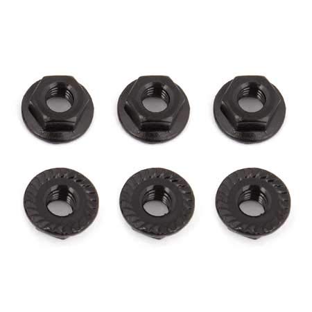 Team Associated 91738 Nuts, M4 Serrated Nuts