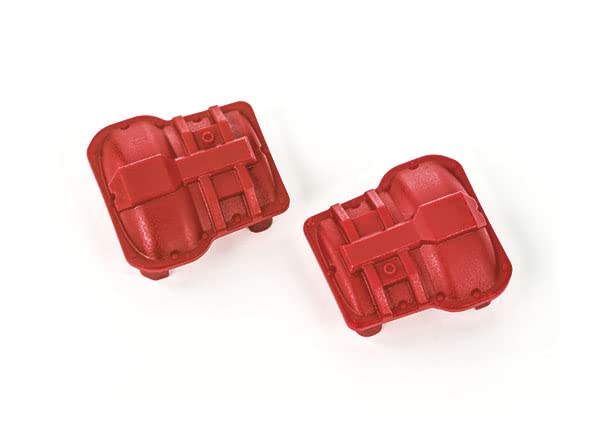 Traxxas 9738-RED Axle Cover, Front or Rear (Red) (2)