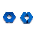 Team Associated 92063 B64 Fr Wheel Hexes, 12 mm, blue alum (3.5mm thick)
