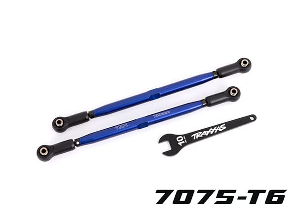 Traxxas 7897X Blue Anodized Toe Links, 7075-T6 Alum (2): X-Maxx WideMaxx Kit