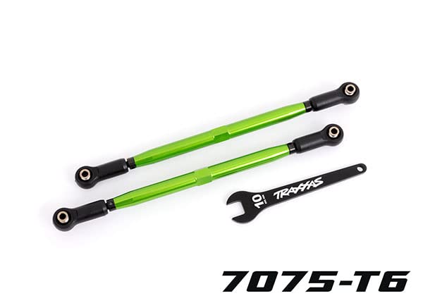 Traxxas 7897G Green Anodized Toe Links, 7075-T6 Alum (2): X-Maxx WideMaxx Kit