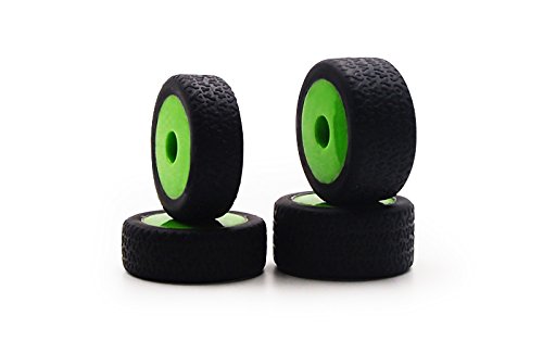 Carisma 15638 GT24B Tires, Mounted (4): Green Wheels