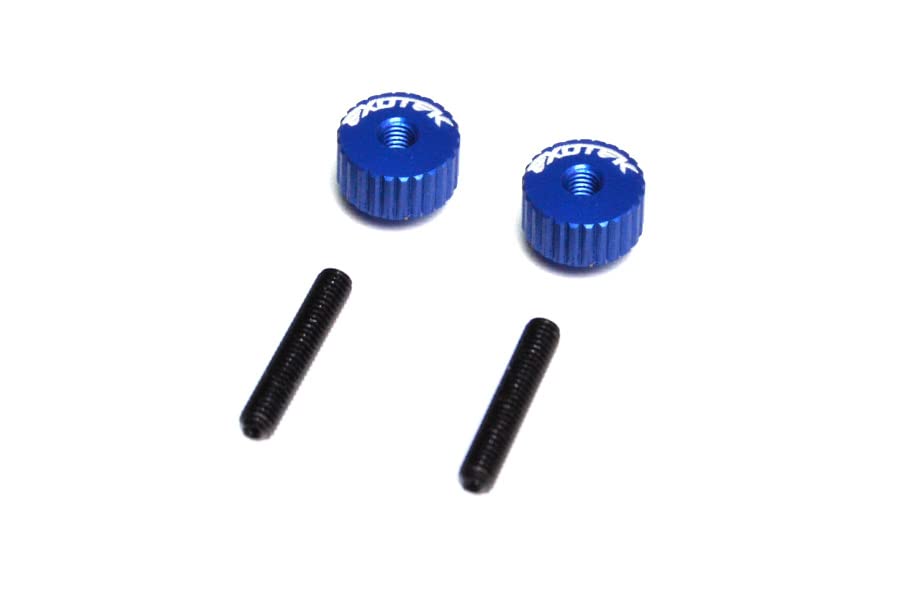 Exotek Racing 1191MB Twist Nuts For M3 Thread, Med Blue
