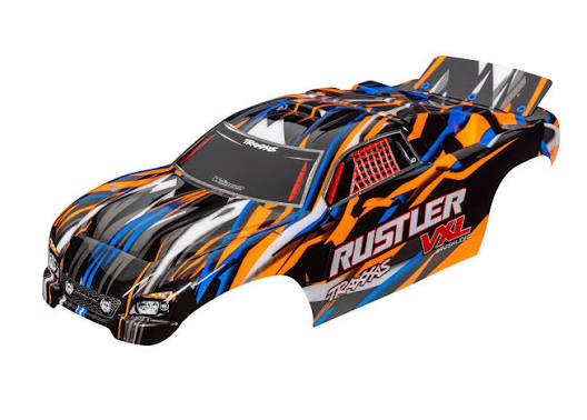 Traxxas 3726T Rustler VXL Orange Painted RC Stadium Truck Body