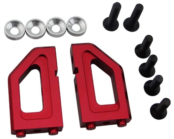 Hot Racing NRO2402 CNC Aluminum Steering Servo Mount Red Nero