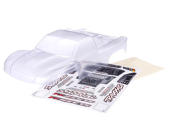 Traxxas 6965-FINAL Slash 4X4 Clear Body w/ Decals & Window Masks (Copy)