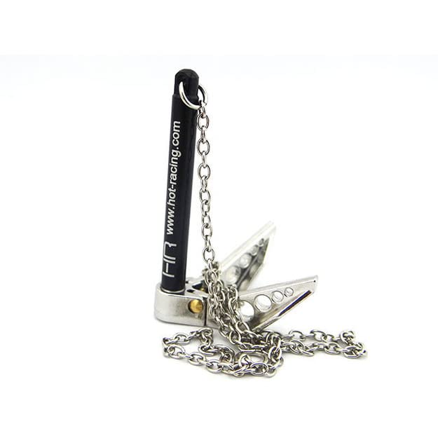 Hot Racing ACC838F08 1/10 Scale Portable Fold Up Winch Anchor Silver/black
