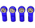 Hot Racing RVO160AHBN06 Blue 7075 Aluminum Push Rod Ends (4)
