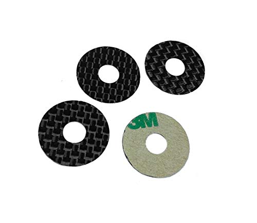 1UP Racing 10403 Carbon Fiber Body Washers Adhesive Backed 1/8 Off Road
