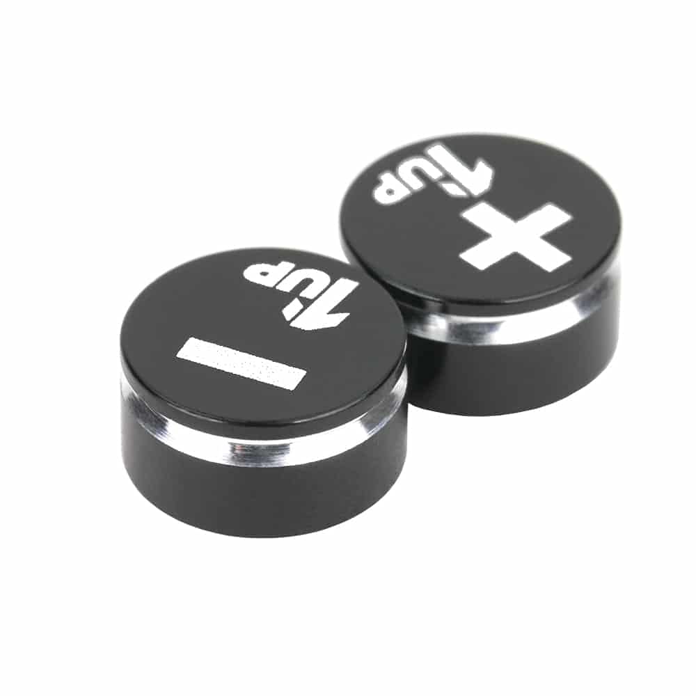 1UP Racing 190410 LowPro Bullet Plug Grips - Black/Black