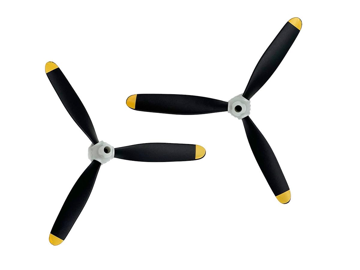 Rage R/C RGRA1368 3-Blade Scale Prop & Spinner (2-Pack); F4U Jolly Rogers