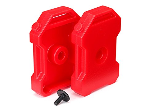 Traxxas 8022 Red Fuel Canisters(2) 3x8 FCS(1): 1/10 TRX-4