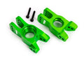 Traxxas 9552G Stub Axle Carriers, Green-Anodized (Left and Right)