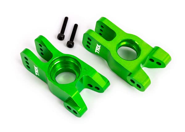 Traxxas 9552G Stub Axle Carriers, Green-Anodized (Left and Right)