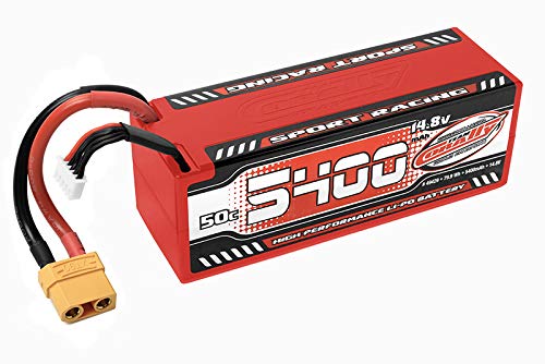 Corally 49429 5400mAh 14.8v 4S 50C Hardcase Sport Racing LiPo Battery with