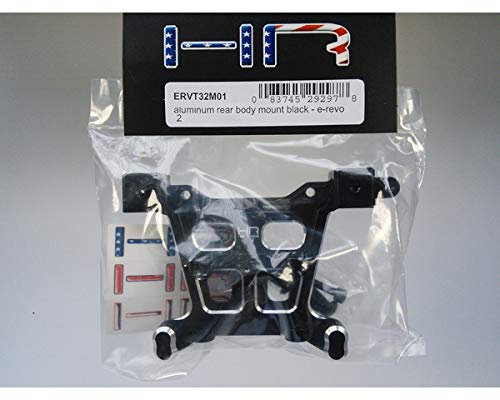 Hot Racing ERVT32M01 Aluminum Rear Body Mount (Black) - E-revo 2