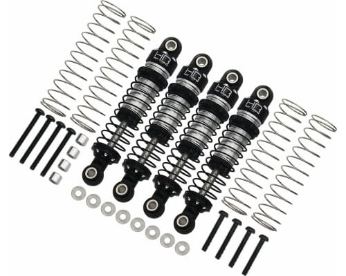 Hot Racing RACM51DP08 Threaded Aluminum Shocks Full Set Ascent 18