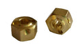 Team KNK 12X10BRA (2) 12mm x 10mm wide Brass Hexes with Hardware
