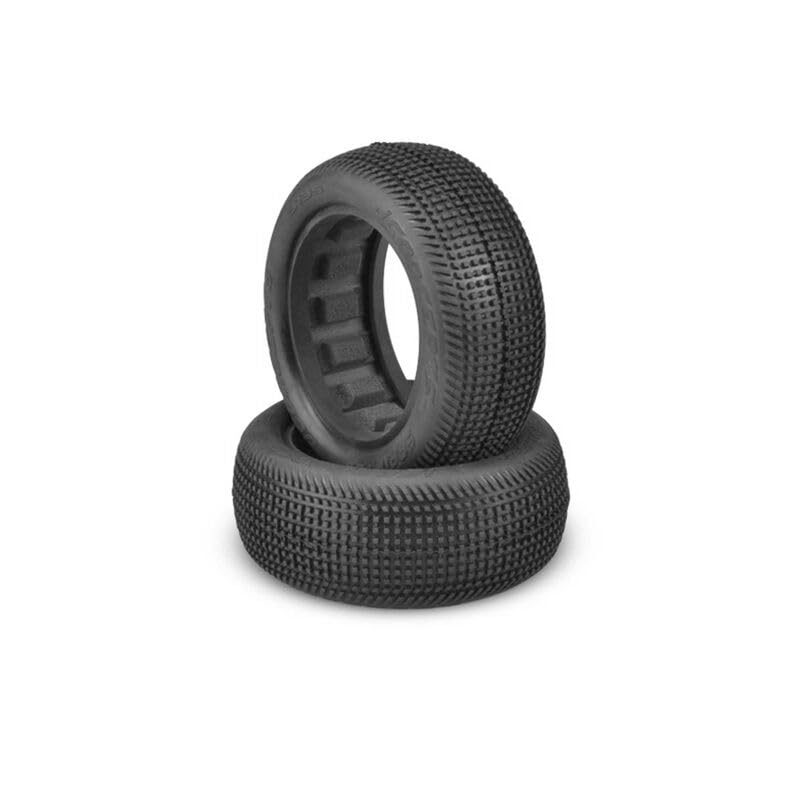 J-Concepts 313502 1/10 Sprinter 2.2” Front 4x4 Buggy Tires and Inserts, Green Compound (2)