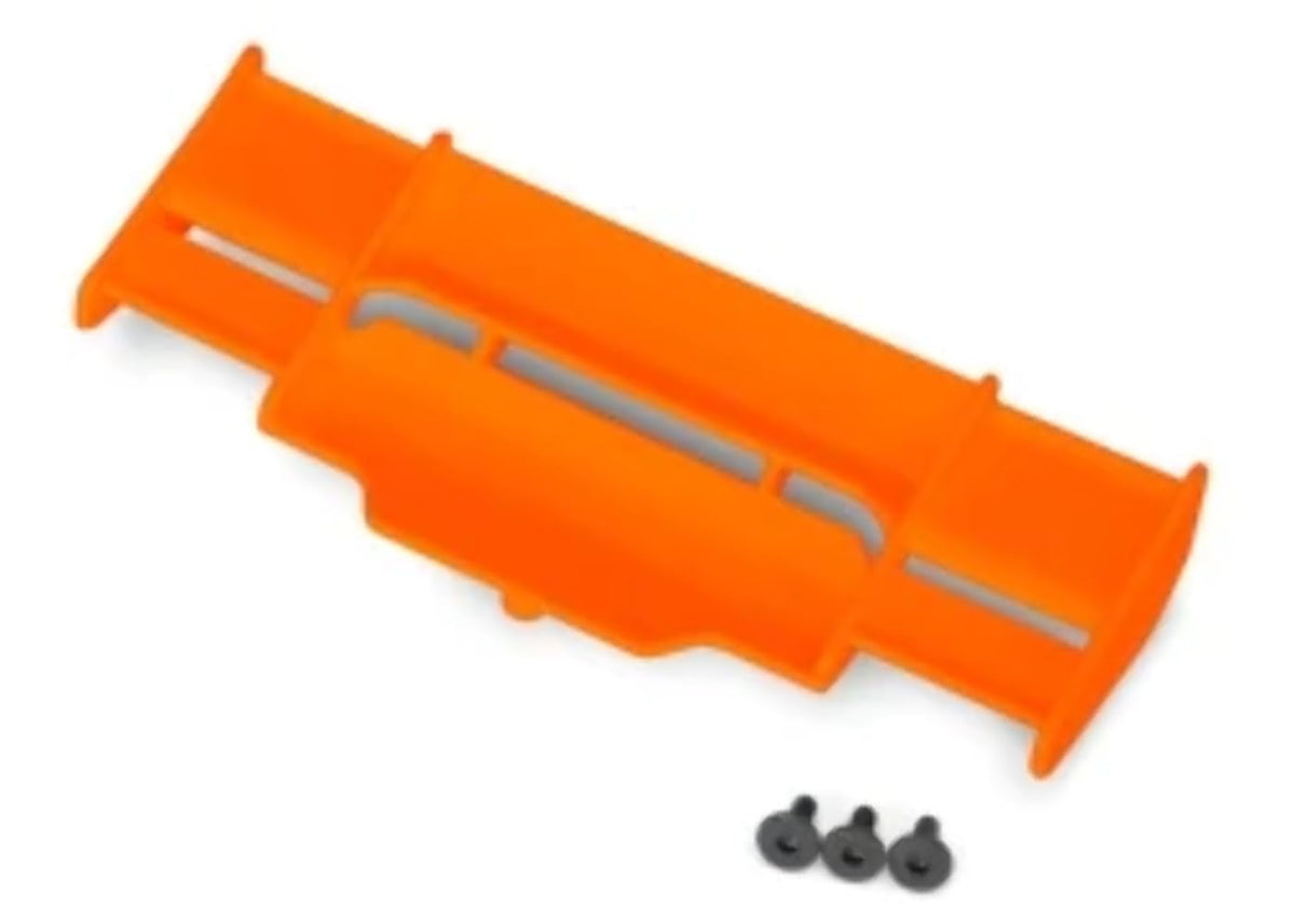 Traxxas 6721T Wing, Rustler 4X4 (Orange)/ 3x8 FCS (3)