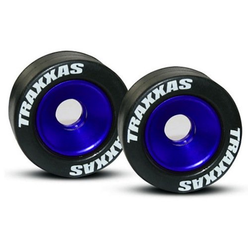 Traxxas 5186A Blue Wheelie Wheely Willy Bar CNC Wheels: 1/10 Slash 2wd & Revo