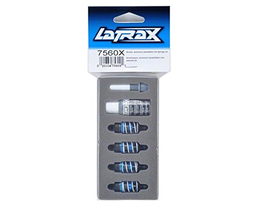 Traxxas 7560X Alumiunum Assembled Shocks(4) w/Springs: 1/18 LaTrax Rally 4wd