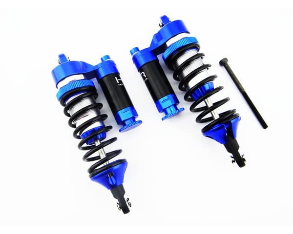 Hot Racing RVO128AR06 Piggyback Adj. Rebound Shock Blue