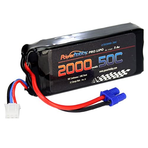 Power Hobby 2S200050CEC2 2S 2000mah 50C LiPo Battery EC2