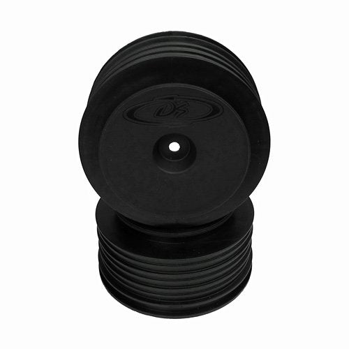 DE Racing PS4AB Black Speedline Plus SC Wheels for the Associated SC5M or SC10, +3mm (4pcs)