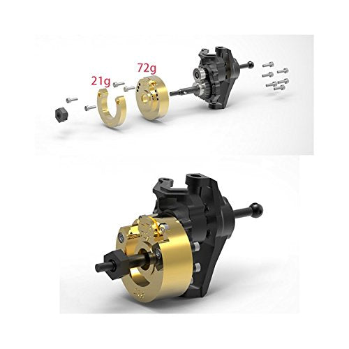 Hot Racing TRXF21HWF Heavy 21g Modular Brass Outer Knuckle Weight For Trxf21he