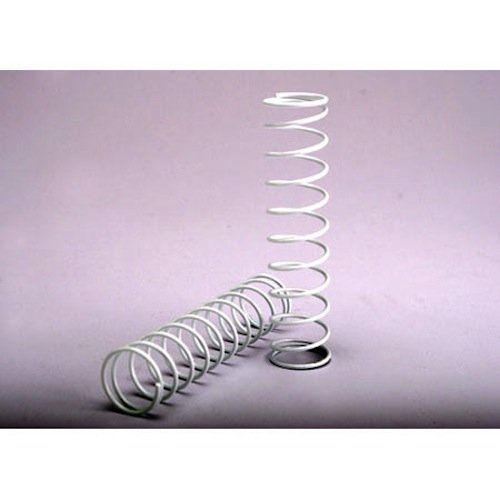 Traxxas 4457A Springs Rear White (2): Rustler XL-5