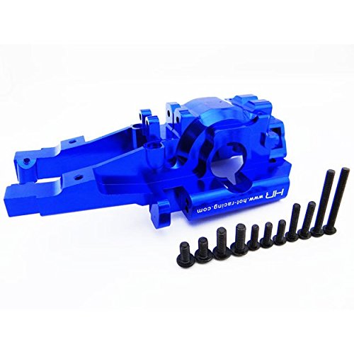 Hot Racing RVO1306 Secure Lock Rear Bulkhead 1/10 Revo Blue